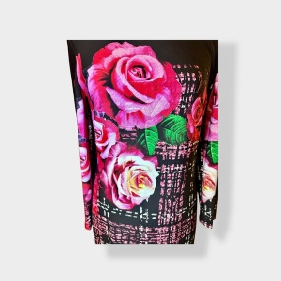 Women’s 8 Vintage Joseph Ribkoff Rose Plaid Dress - Picture 8 of 10